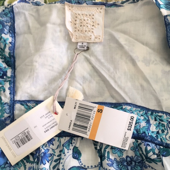 NWT JOHNNY WAS LEILANI FLORAL LINEN DRESS - Picture 8 of 13